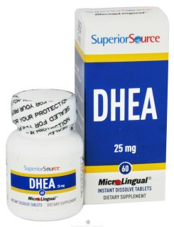 Superior Source   DHEA Instant Dissolve 25 mg.   60 Tablets