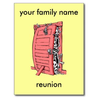 funny family reunion postcard