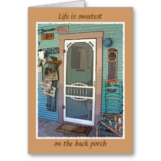 "The Back Porch" Greeting Cards