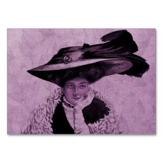 MRS. GREENFIELD LOVELY MAUVE BUSINESS CARD
