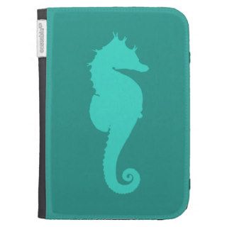 Turquoise Sea Horse Kindle Cover