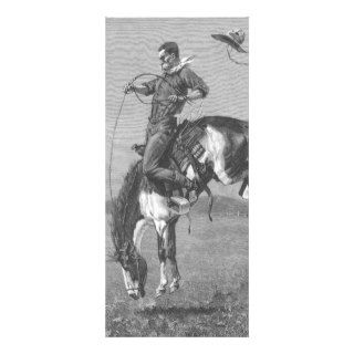 A Bucking Bronco by Remington, Vintage Cowboy Custom Rack Card