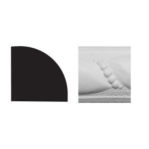 Royal Mouldings 7862 3/4 in. x 3/4 in. x 8 ft. PVC Composite White Quarter Round Moulding 0786208001