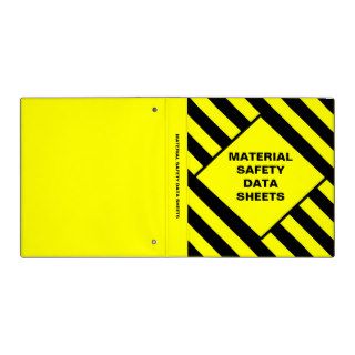 Blank Material Safety Data Sheets Binder