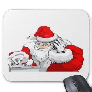 DJ Santa Claus Mixing The Christmas Party Track Mousepad