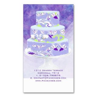 PixDezines wedding cakes/watercolor affects Business Card Template