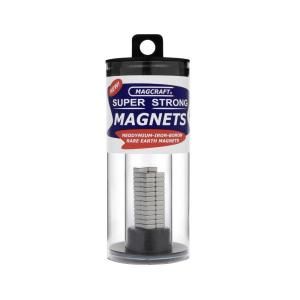 Magcraft Rare Earth 1/4 in. x 1/4 in. x 1/10 in. Block Magnet (50 Pack) NSN0610