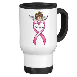 Breast Cancer "Survivor" Angel Mugs