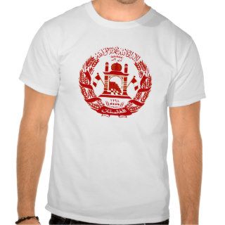 Afghanistan Coat of Arms T Shirts