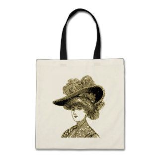 Victorian Era   Portrait of a Lady Canvas Bags