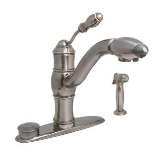 Jado 853/860/444 Victorian Antique Nickel Filter Kitchen Faucet with Spray   Touch On Kitchen Sink Faucets  
