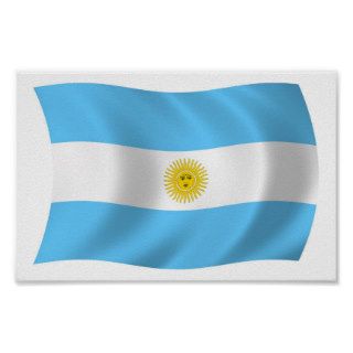 Argentina Flag Poster Print
