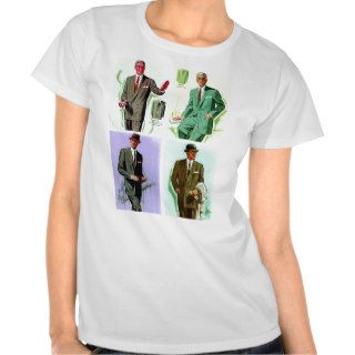 Kitsch Vintage Fashion Men's Suits T Shirts