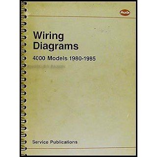1980 1985 4000 and Audi Coupe Wiring Diagram Manual Original Audi Books