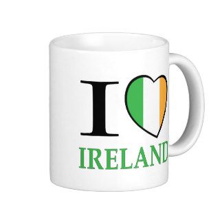 I Love Ireland Coffee Mugs