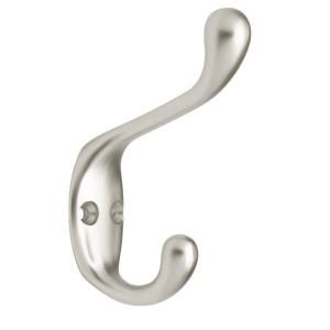 Liberty 3 in. Heavy Duty Coat and Hat Decorative Hook in Matte Nickel B42302Q SN C5