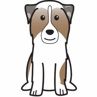 Australian Shepherd Dog Cartoon Photo Cutouts