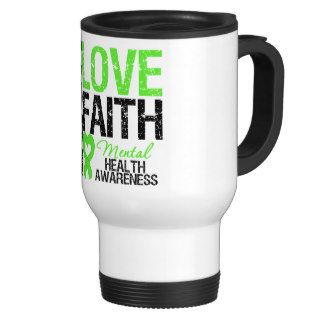 Hope Love Faith Mental Health Awareness Coffee Mug