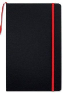 BookFactory Black Banded Journal / Banded Diary   192 Pages, Black Cover, 5.25" x 8.27" (JOU 192 CCS K) 