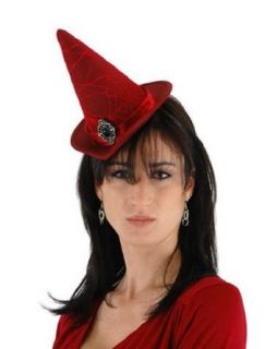 Crimson Red Cocktail Witch Hat Clothing