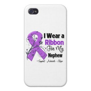 Nephew   Pancreatic Cancer Ribbon iPhone 4/4S Cases