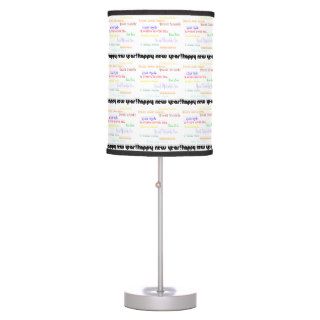 Happy New Year in Many Languages Desk Lamp