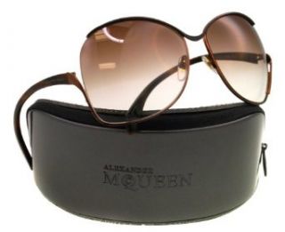 Alexander McQueen 4172/S 0MUH Shiny Brown Horn (02 brown gradient lens) Alexander McQueen Clothing