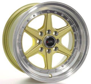 XXR 501 15x8 Gold 4 100/4 114.3 +15mm Wheels Automotive