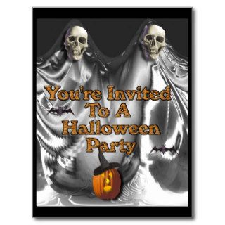 You're Invited To A Halloween Party Postcard