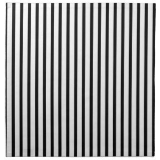 Black and White Stripes Napkins