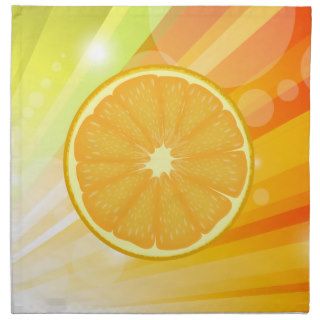 Orange Slice Citrus Fruit Napkin