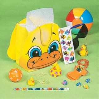 8 Filled Rubber Duck Ducky Duckie Birthday Party Favor Bags Toys & Games