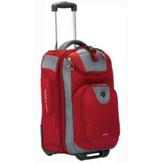 High Sierra Sports Company AT404   Adventure Travel   Carry On Wheeled Computer Case   Cardinal Red Tungsten Black Clothing