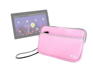 DURAGADGET Pink Water And Shock Resistant Neoprene Carry Case For EasyPix EasyPad 710, Hello Kitty 7 Inch Capacitive Tablet And DisGo Tablet 7000 Computers & Accessories