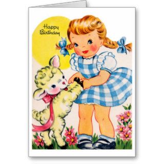 Happy Birthday   Little Girl Cards