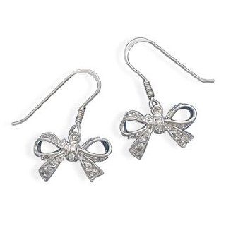 CZ Bow Earrings Jewelry