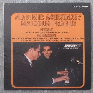 Vladimir Ashkenazy & Malcolm Frager; Mozart Sonata for Two Pianos in D K.448, Schumann Andante & Variations for Two Pianos Two Cellos & Horn, Etude in the Form of a Canon Op. 56 No. 4 Music