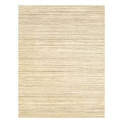 Indo Hand knotted Tibetan Ivory/ Beige Wool Rug (4'10 x 6'2) 3x5   4x6 Rugs