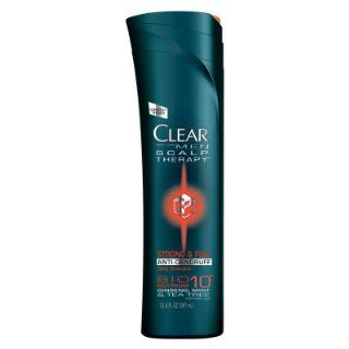 CLEAR MEN SCALP THERAPY AntiDandruff Shampoo, Strong & Full, 12.9 Fluid Ounce  Hair Shampoos  Beauty