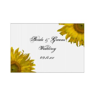 Yellow Sunflower Wedding Yard Sign
