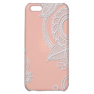Embossed Paisley   Pink iPhone 5C Covers