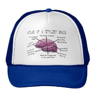 Hair Stylist Gifts "Atlas of a Stylist Brain" Trucker Hat