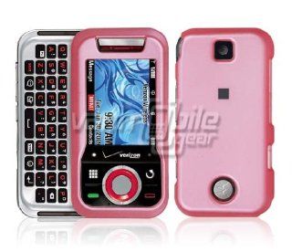 VMG Baby Pink Premium "Rubberized" Hard 2 Pc Plastic Snap On Case + Car Charg Cell Phones & Accessories
