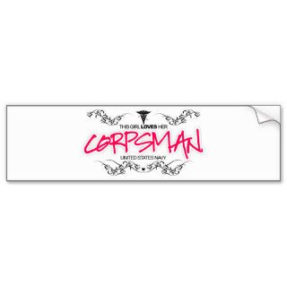 This girl Loves Her Corpsman USN Bumper Stickers