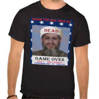 Thank You Seal Team Six. Bin Laden Dead Tee Shirt