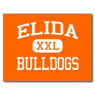 Elida   Bulldogs   Elida High School   Elida Ohio Postcard