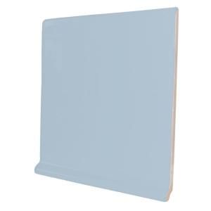 U.S. Ceramic Tile Color Collection Bright Wedgewood 6 in. x 6 in. Ceramic Stackable Right Cove Base Corner Wall Tile DISCONTINUED U724 ATCR3610