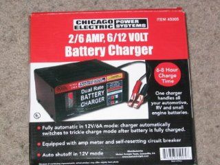 Battery Charger 2/6amp, 6/12 Volt Automotive