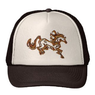 Spirited Tribal Tattoo Horse Hat