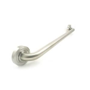 WingIts Platinum Designer Series 36 in. x 1.25 in. Grab Bar Rope in Satin Stainless Steel (39 in. Overall Length) WPGB5SN36ROP